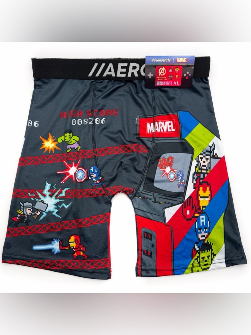 NWT New Marvel Avengers Boxer Briefs Mens Size XL Underwear Iron Man Hulk Thor